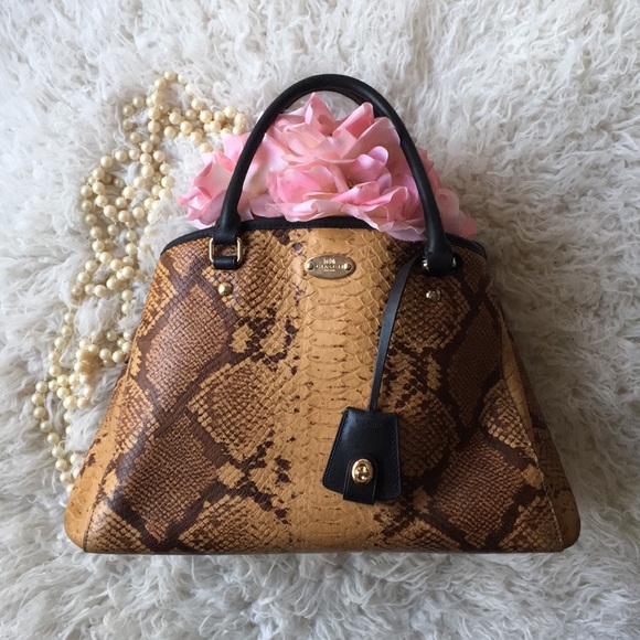 LIMITED EDITION COACH • Gorgeous Python Snake Print Handbag RARE! - Picture 3 of 16
